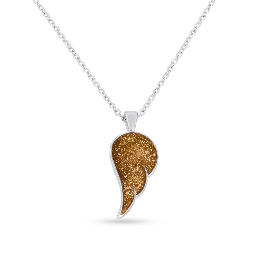 Angel Wing Ashes Necklace - MemoriesMade