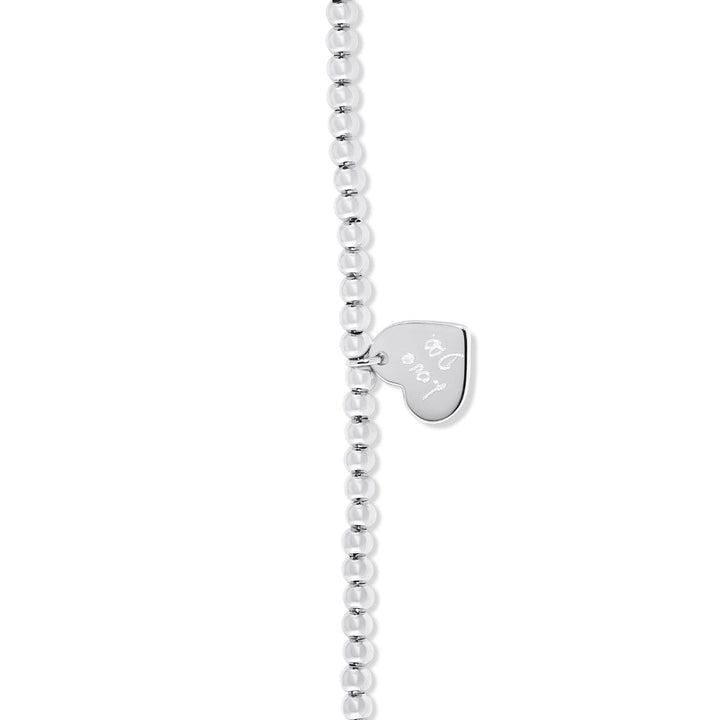 Beaded Heart Charm Handwriting Bracelet - MemoriesMade