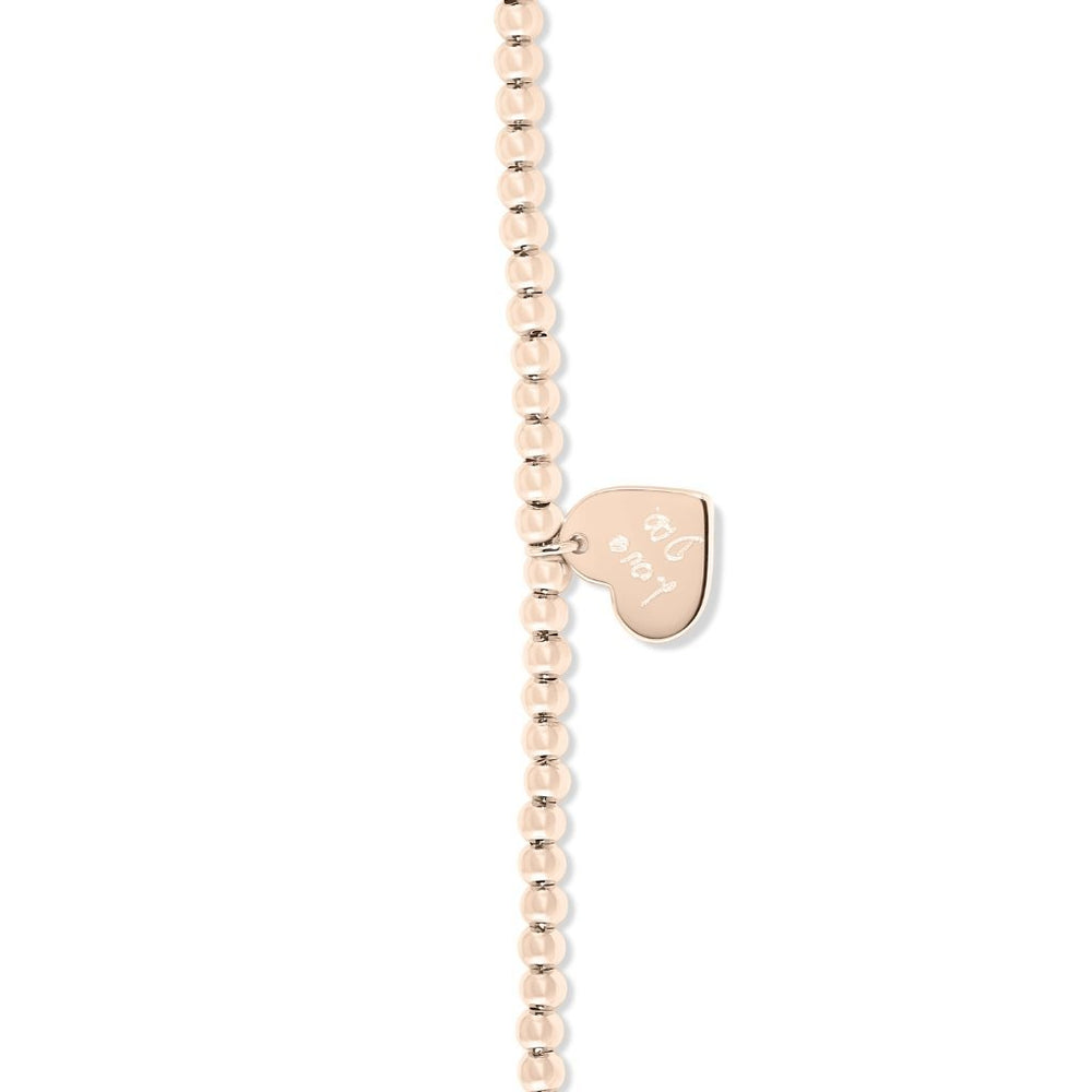 Beaded Heart Charm Handwriting Bracelet - MemoriesMade