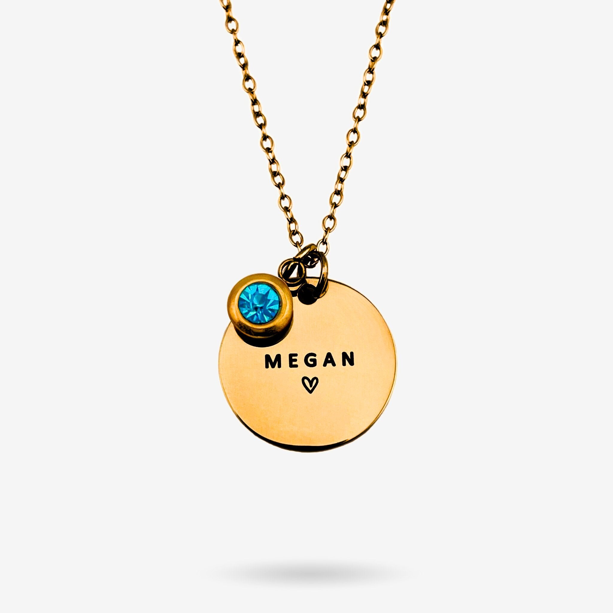 Caitlyn Name Disc Necklace - MemoriesMade