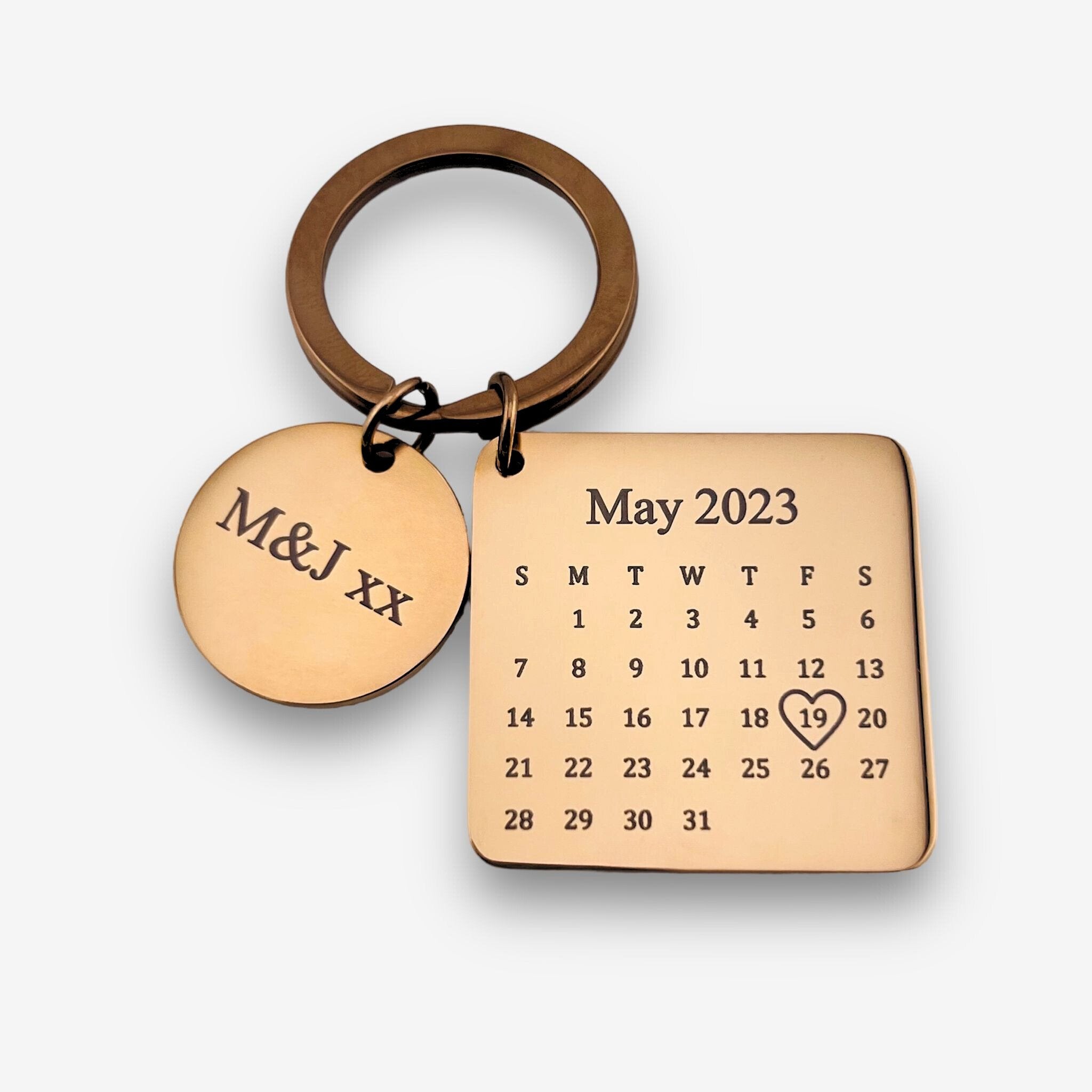 Calendar Square Keychain - MemoriesMade