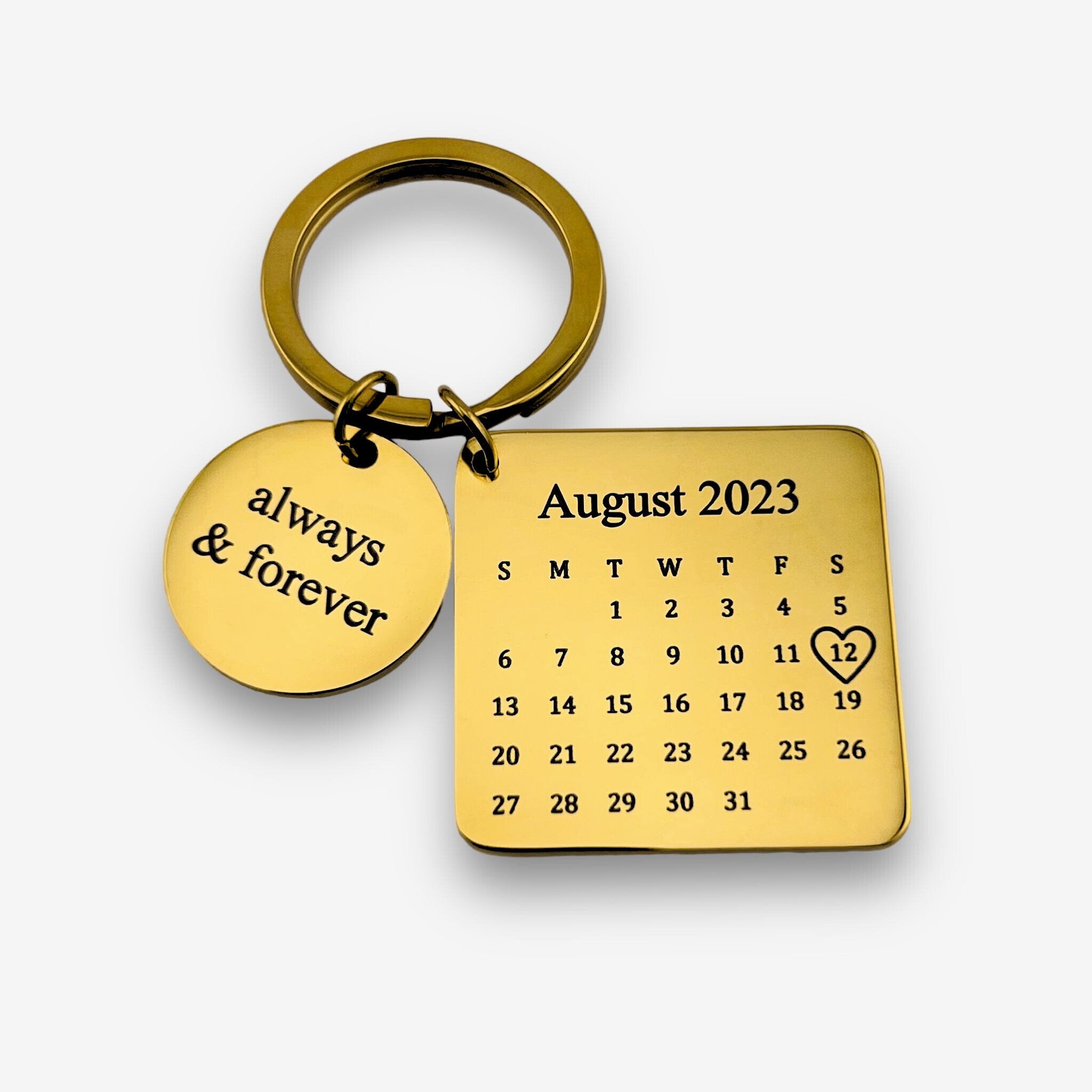 Calendar Square Keychain - MemoriesMade