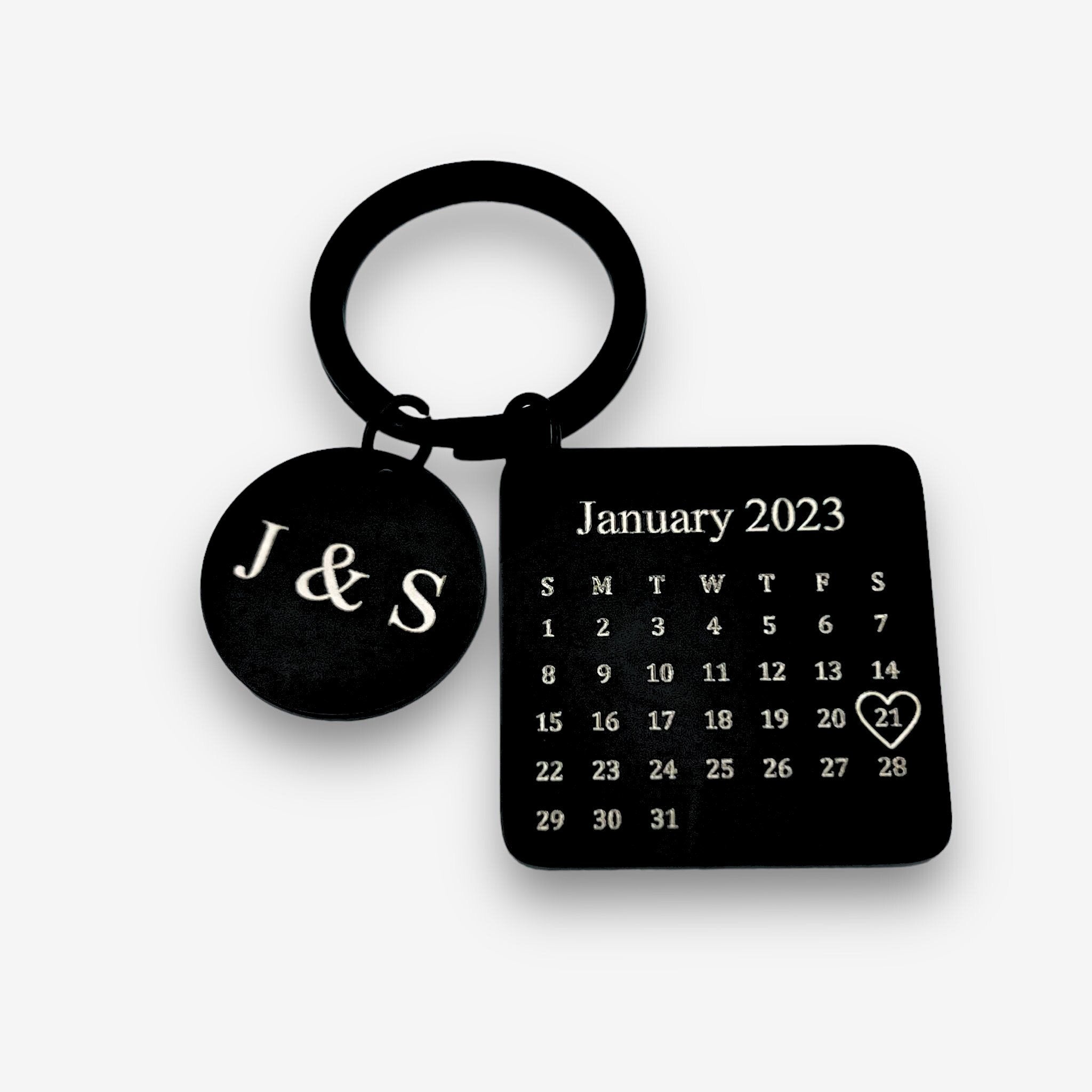 Calendar Square Keychain - MemoriesMade