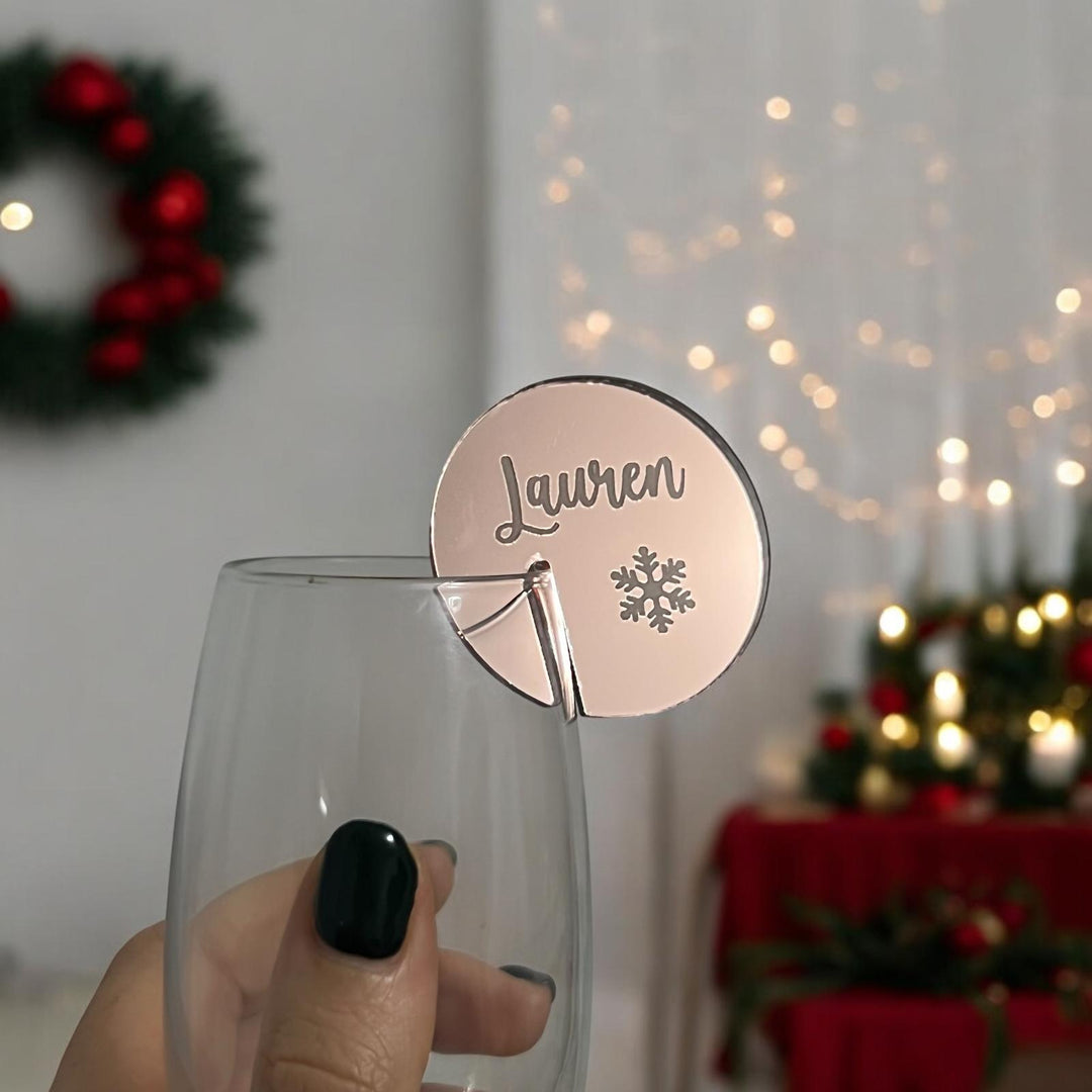 Christmas Disc Drink Tag - MemoriesMade