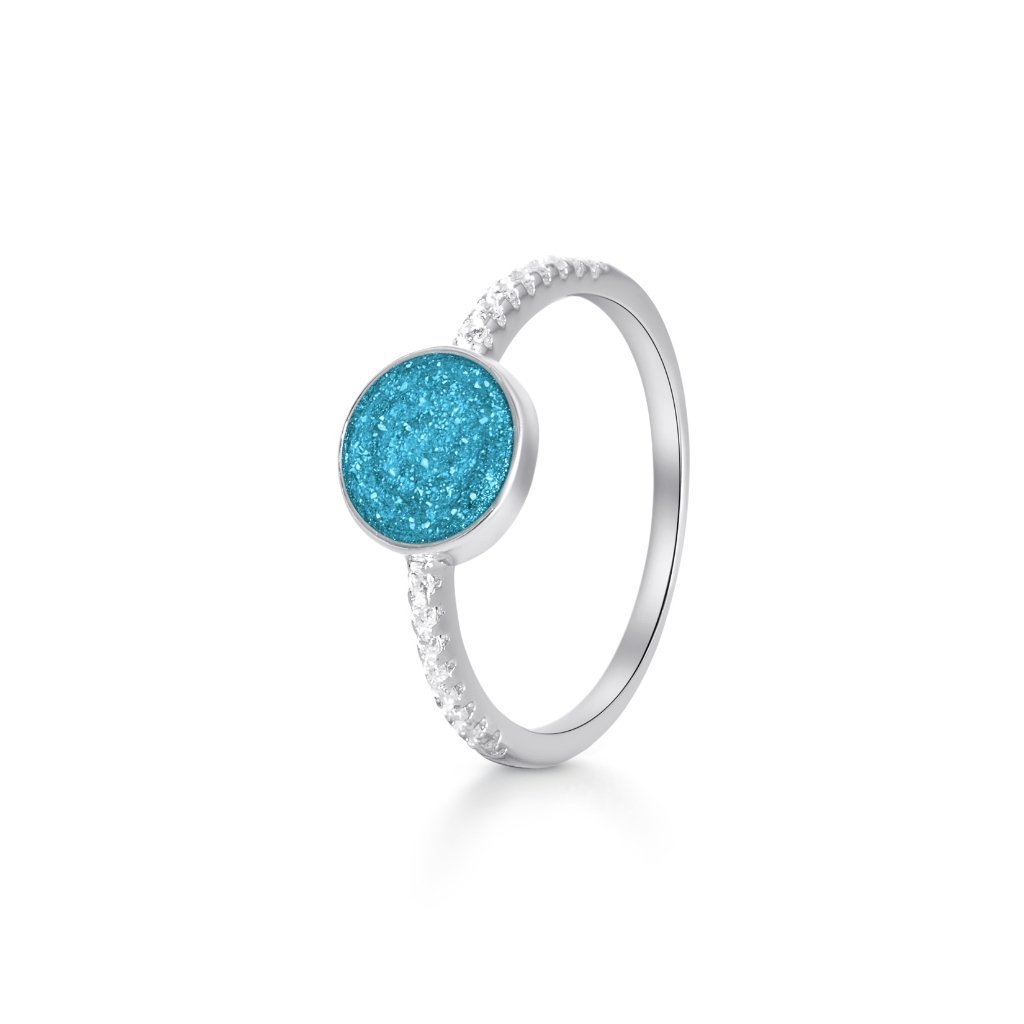 Classic Ashes Ring with Fine Crystals - MemoriesMade