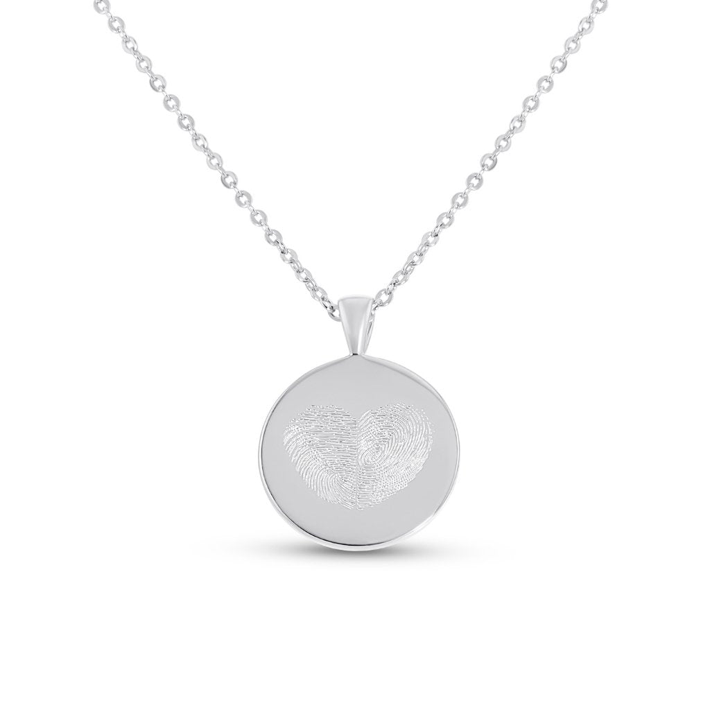 Classic Duo Fingerprint Necklace - MemoriesMade