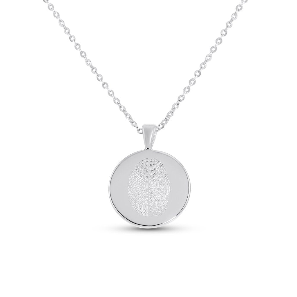 Classic Duo Fingerprint Necklace - MemoriesMade