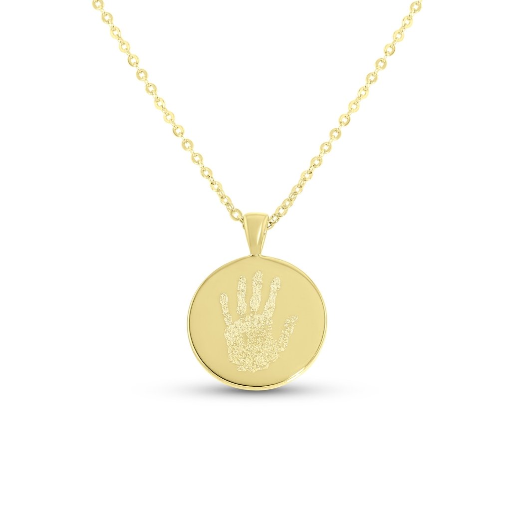 Classic Handprint or Footprint Necklace - MemoriesMade
