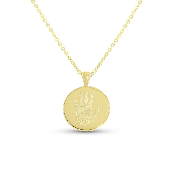 Classic Handprint or Footprint Necklace - MemoriesMade