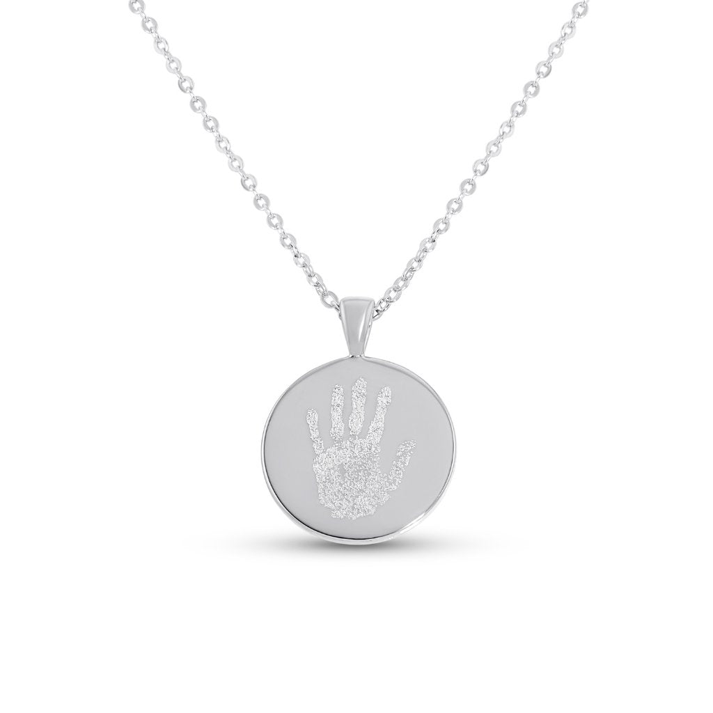 Classic Handprint or Footprint Necklace - MemoriesMade