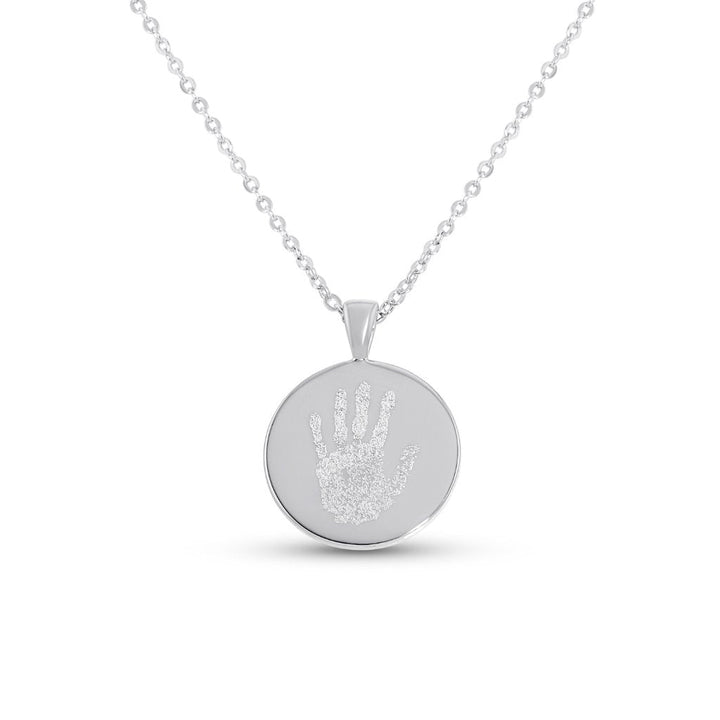 Classic Handprint or Footprint Necklace - MemoriesMade