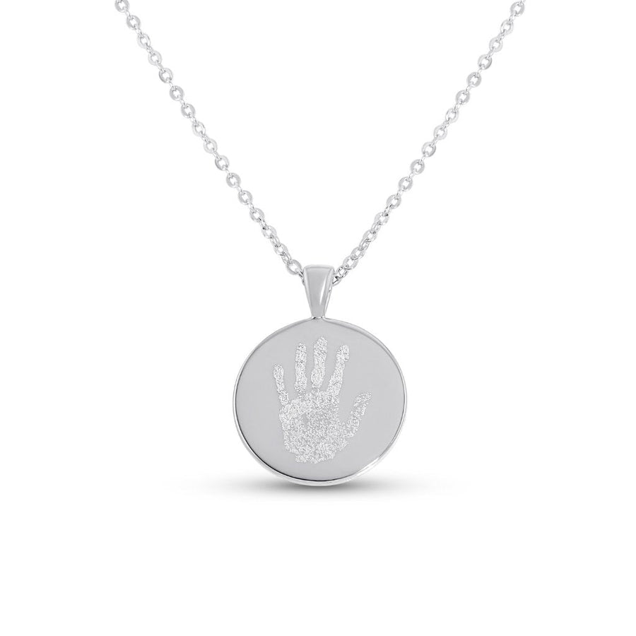 Handprint or Footprint Classic Necklace | Memorial Jewellery – MemoriesMade