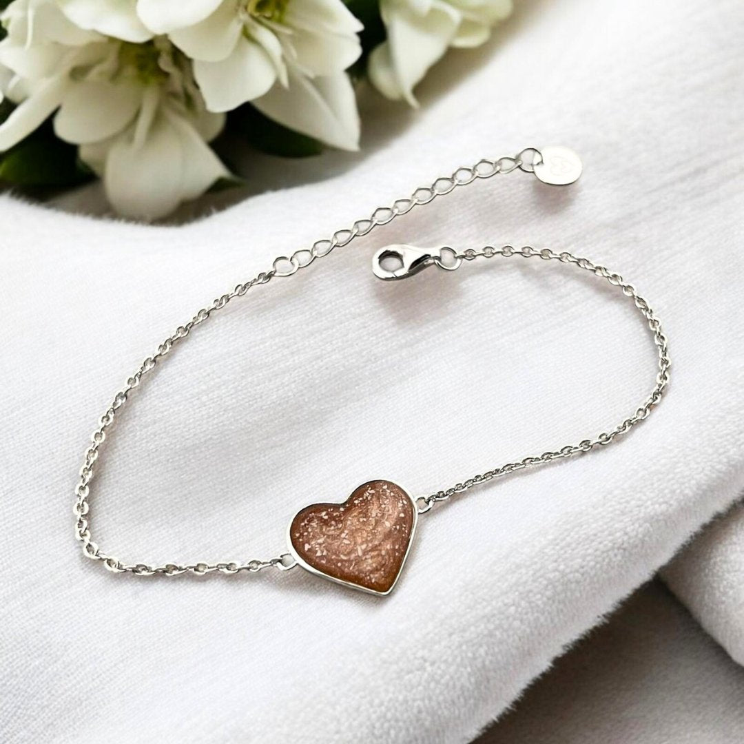 Classic Heart Ashes Bracelet - MemoriesMade