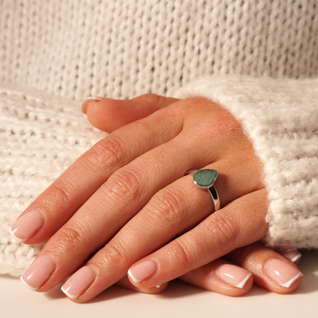 Classic Teardrop Ashes Ring - MemoriesMade