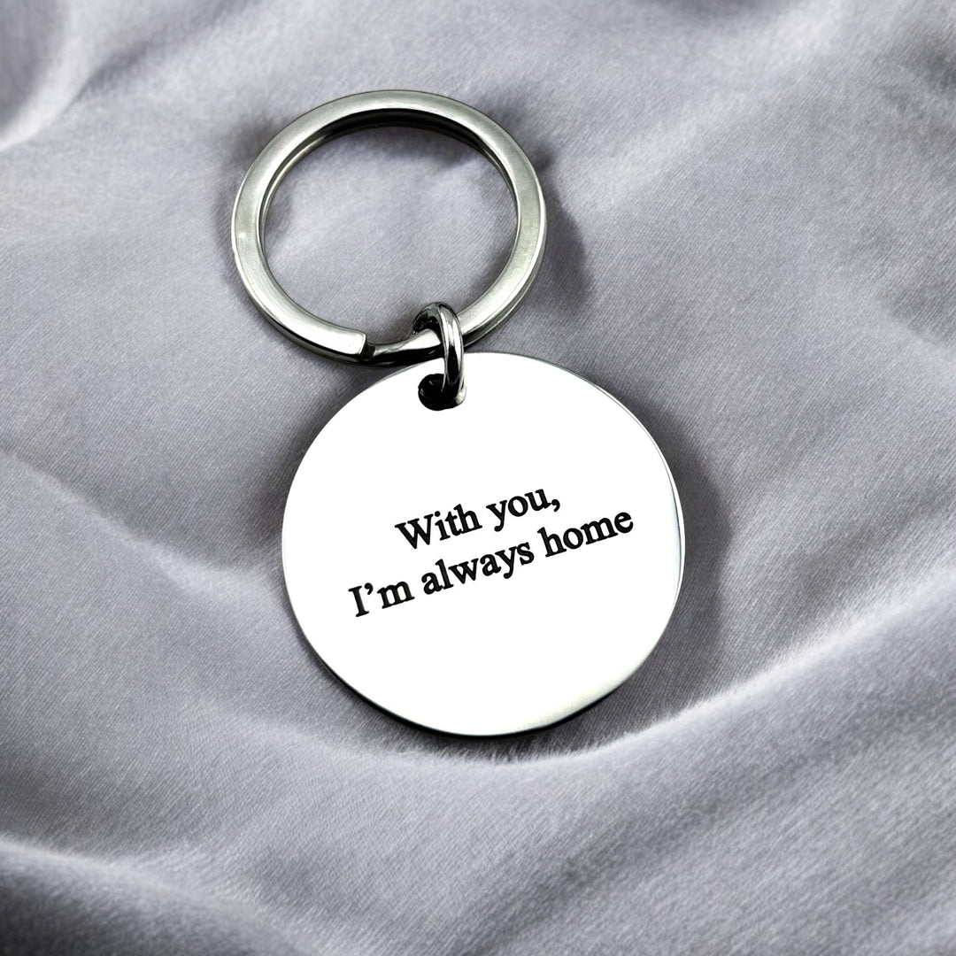 Classic Two Homes Keychain - MemoriesMade