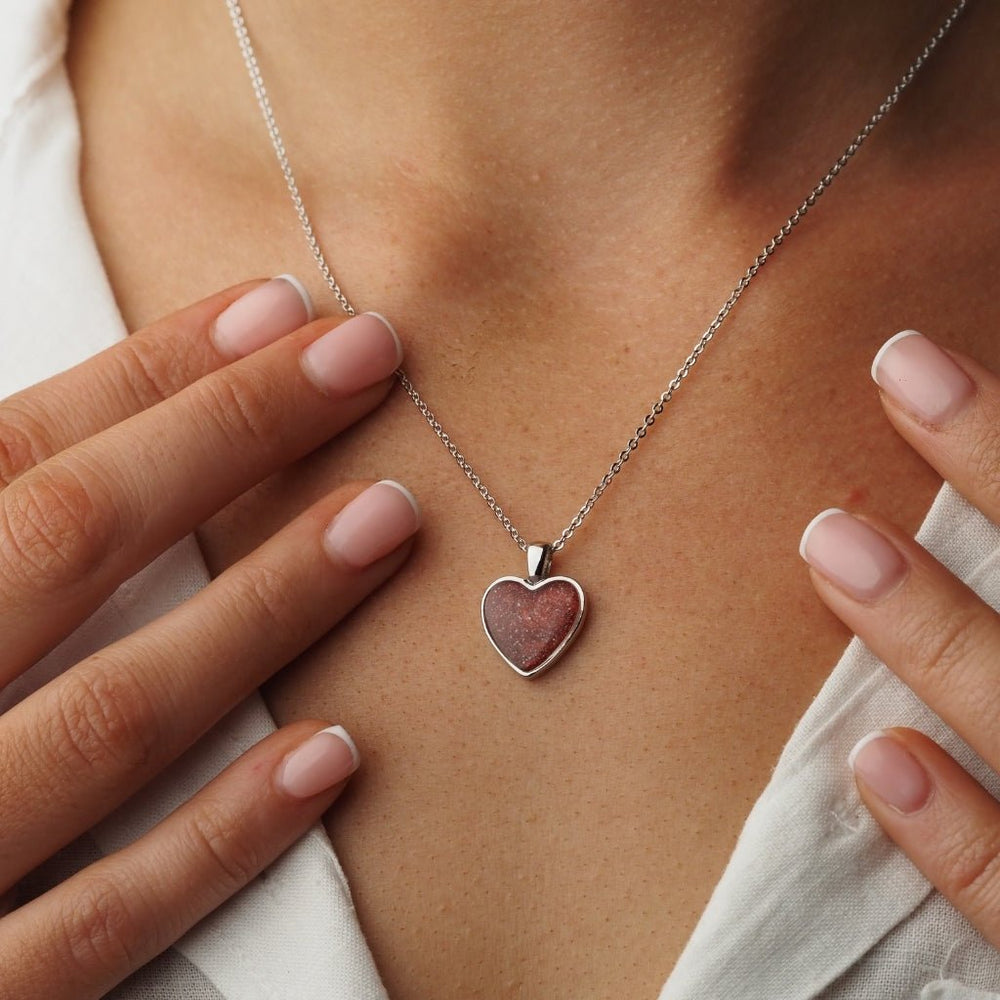 Clothing Keepsake Heart Necklace - MemoriesMade
