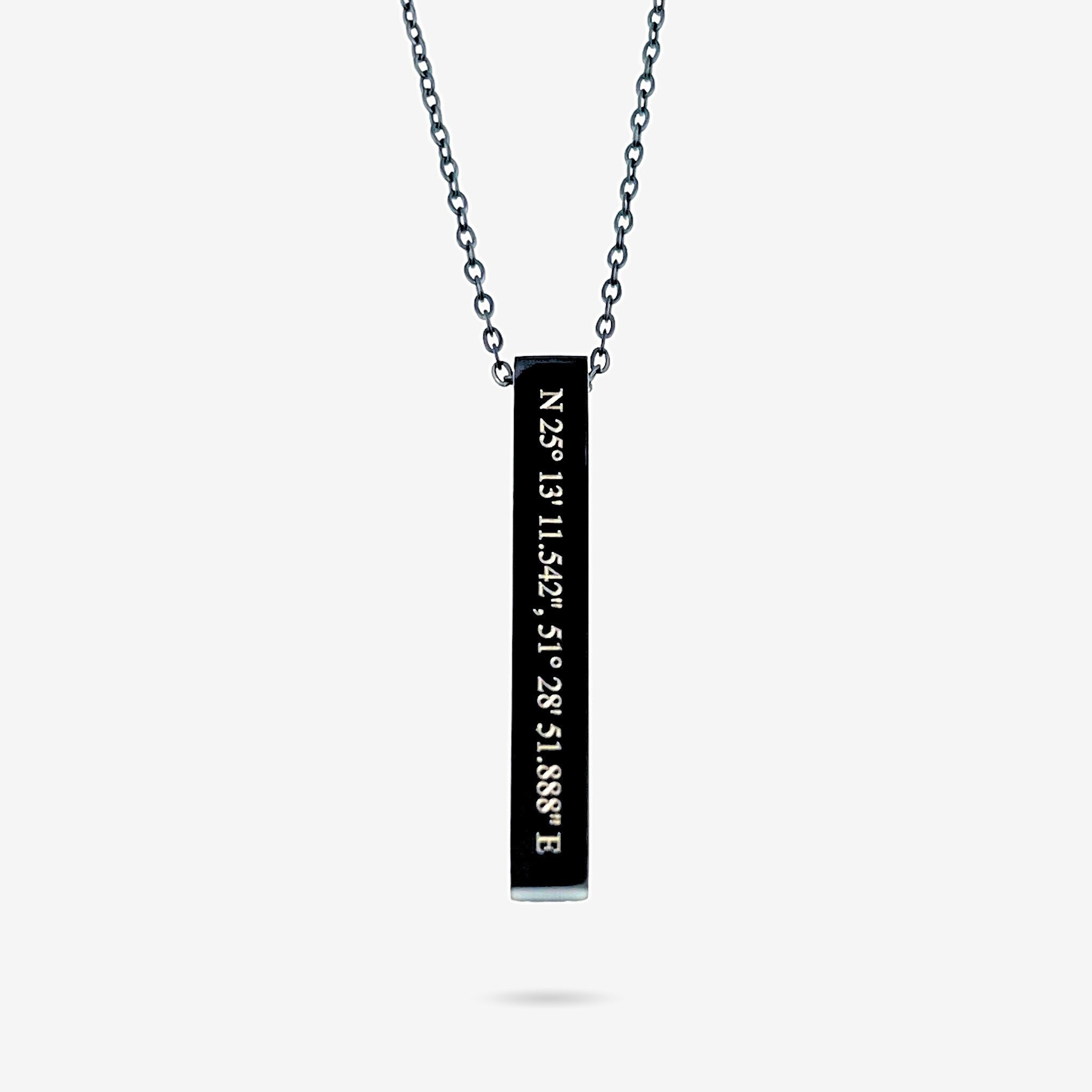 Coordinates Bar Necklace - MemoriesMade