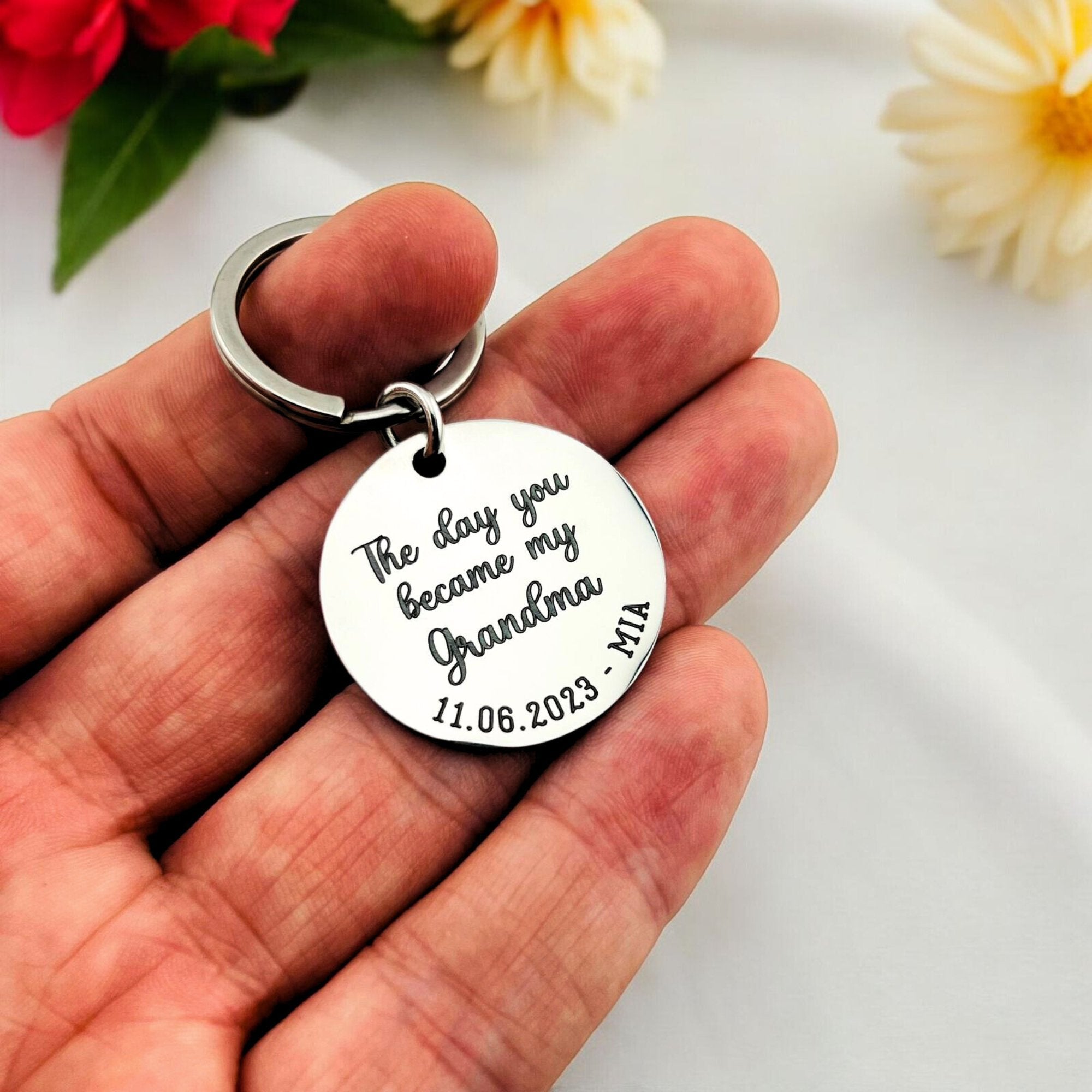 Day you became my... Disc Keychain - MemoriesMade