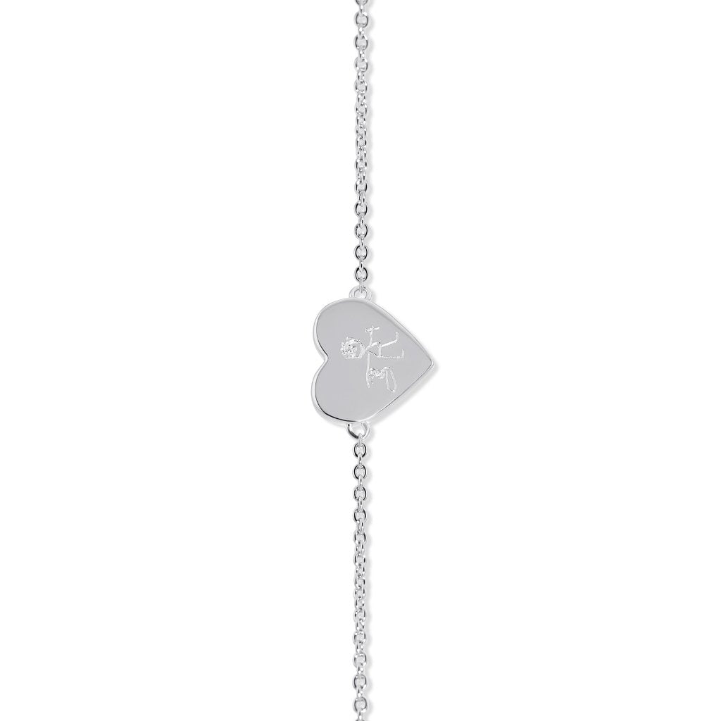 Drawing Heart Bracelet - MemoriesMade