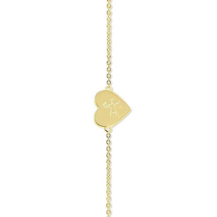 Drawing Heart Bracelet - MemoriesMade
