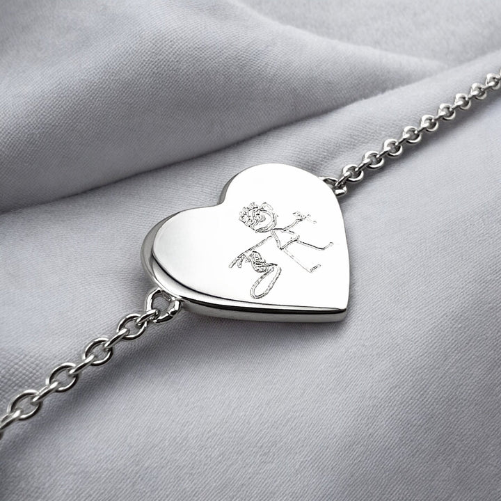 Drawing Heart Bracelet - MemoriesMade