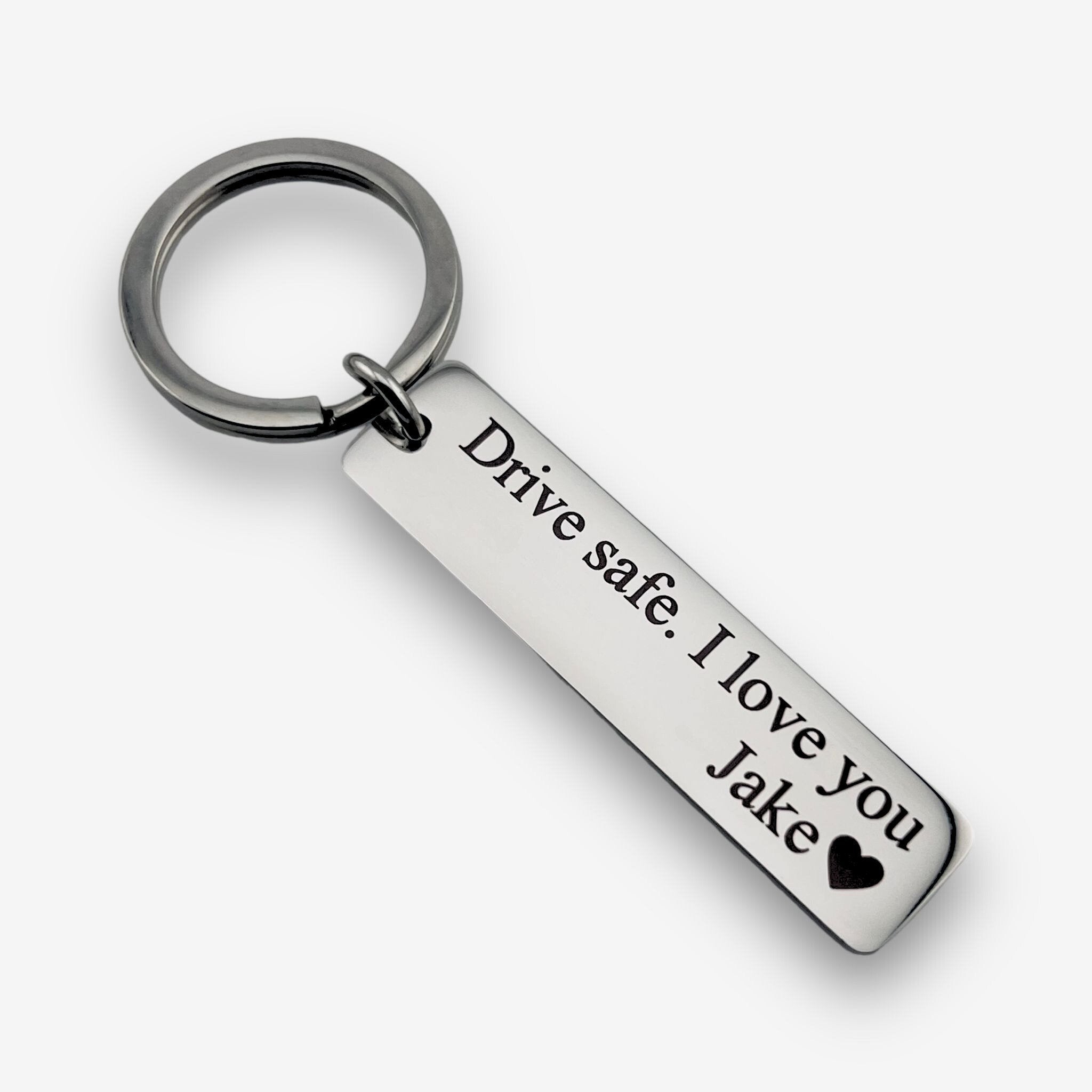 Drive Safe Slim Bar Keychain - MemoriesMade