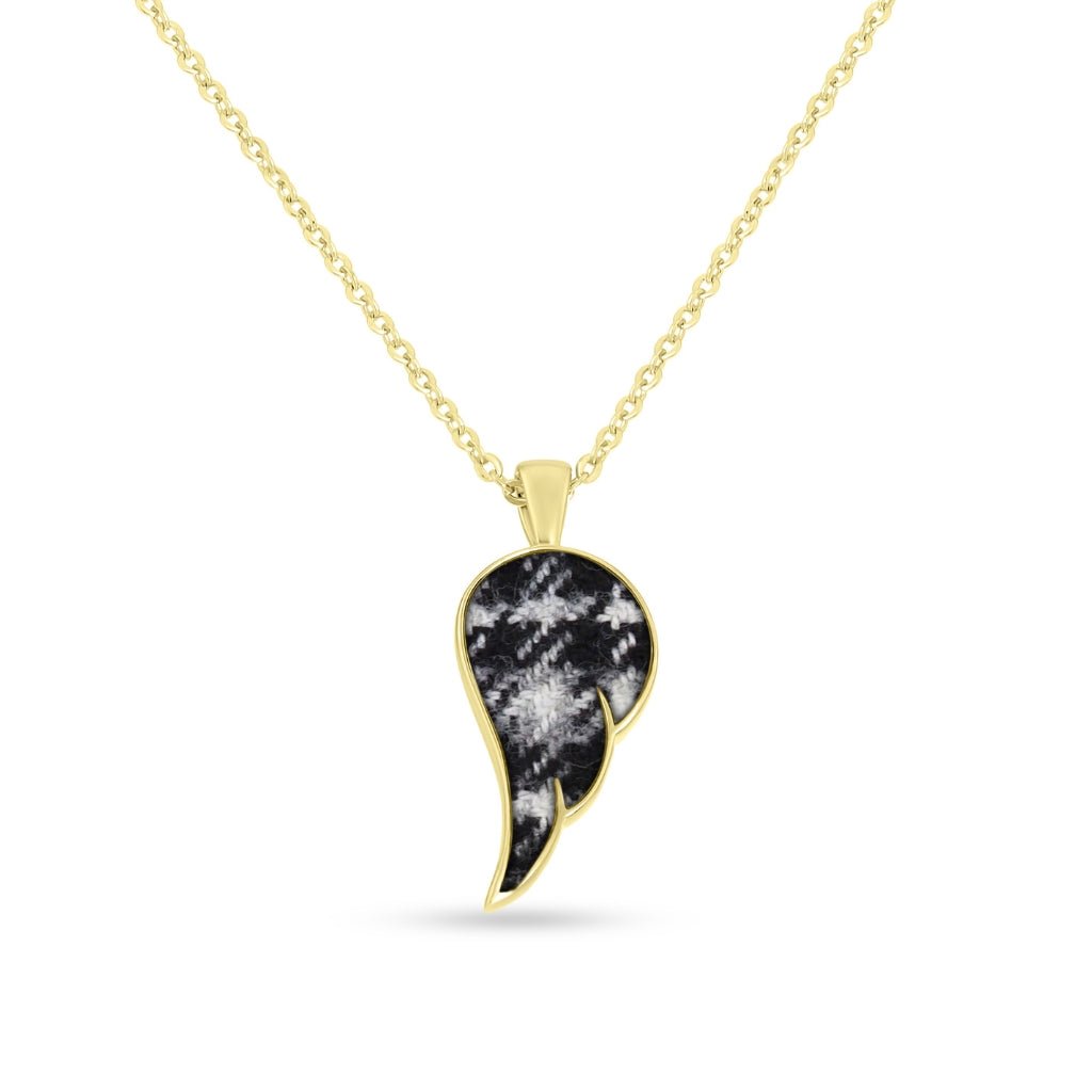 Fabric Keepsake Angel Wing Necklace - MemoriesMade