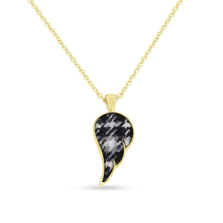 Fabric Keepsake Angel Wing Necklace - MemoriesMade