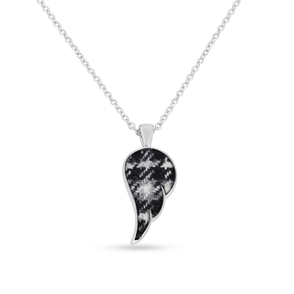 Fabric Keepsake Angel Wing Necklace - MemoriesMade