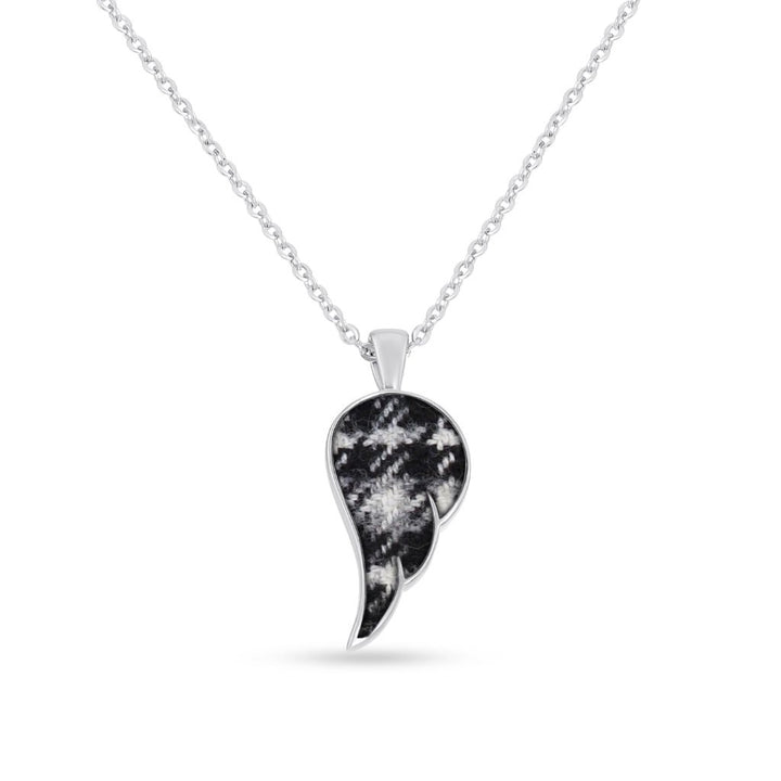 Fabric Keepsake Angel Wing Necklace - MemoriesMade