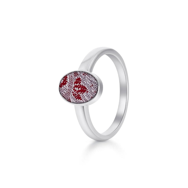 Fabric Keepsake Classic Oval Ring - MemoriesMade