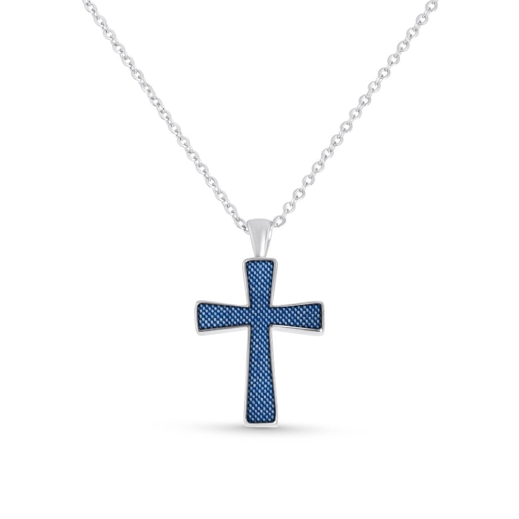 Fabric Keepsake Cross Necklace - MemoriesMade
