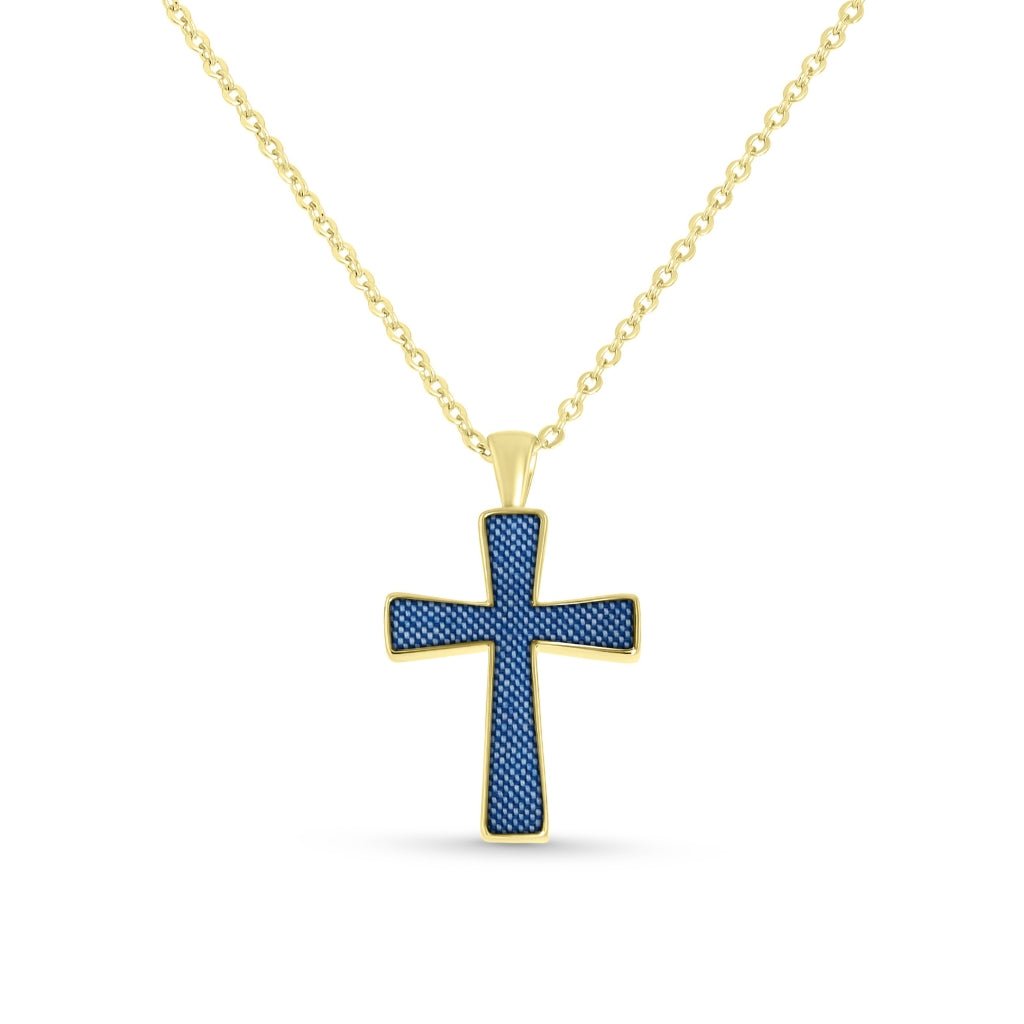 Fabric Keepsake Cross Necklace - MemoriesMade