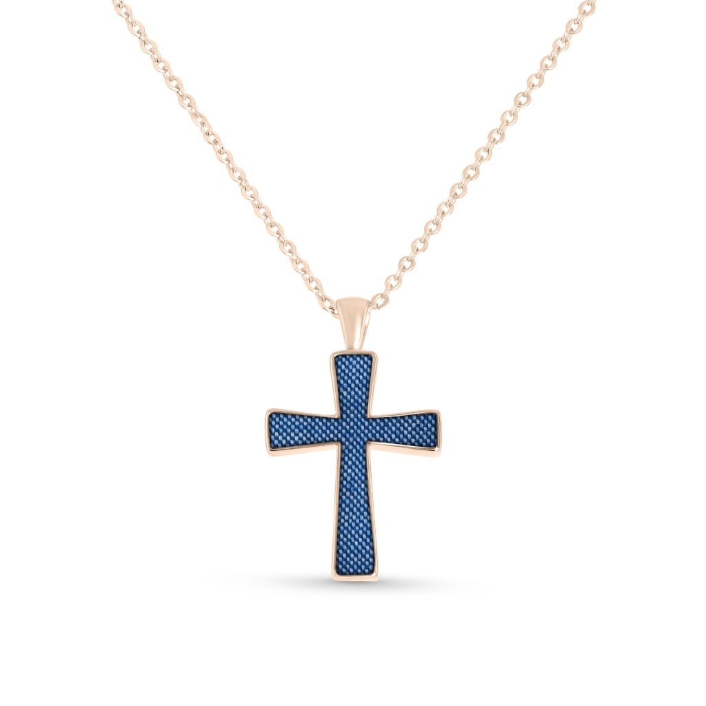 Fabric Keepsake Cross Necklace - MemoriesMade