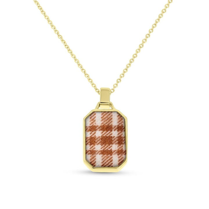 Fabric Keepsake Edge - Cut Necklace - MemoriesMade