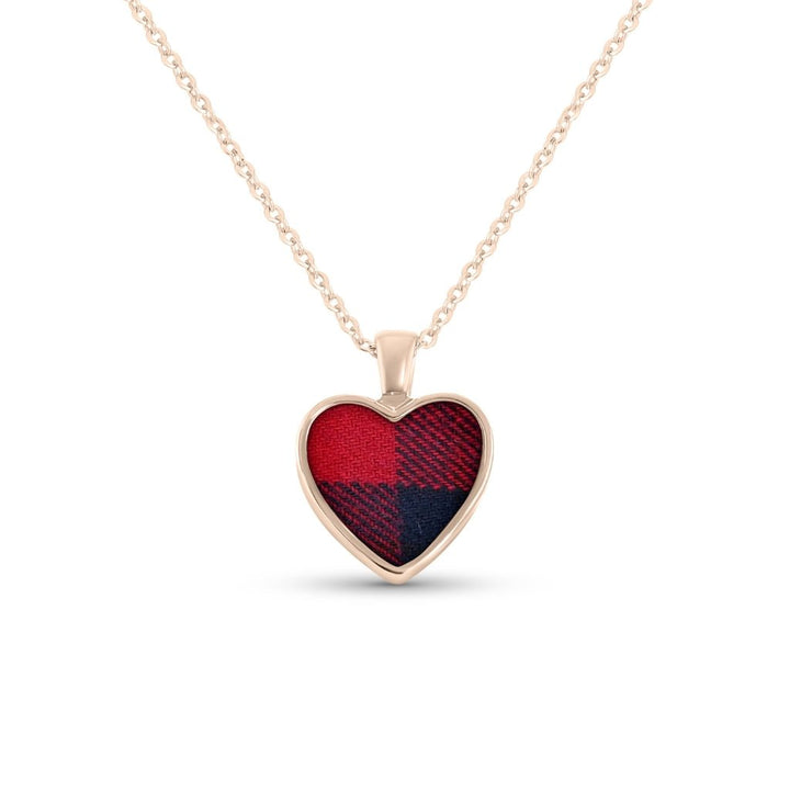 Fabric Keepsake Heart Necklace - MemoriesMade