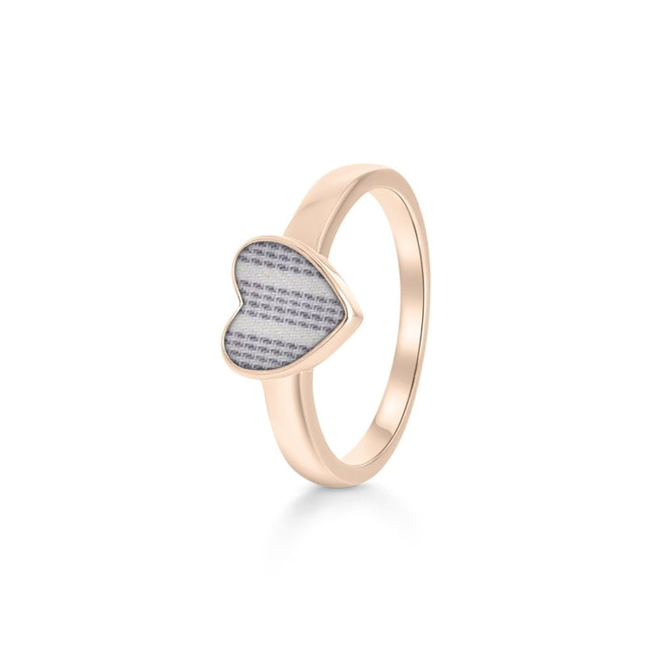 Fabric Keepsake Heart Ring - MemoriesMade