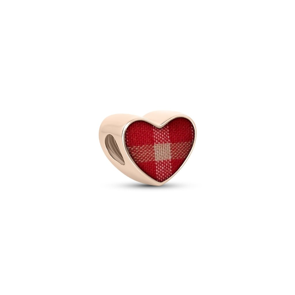 Fabric Keepsake Pandora - Compatible Heart Charm - MemoriesMade