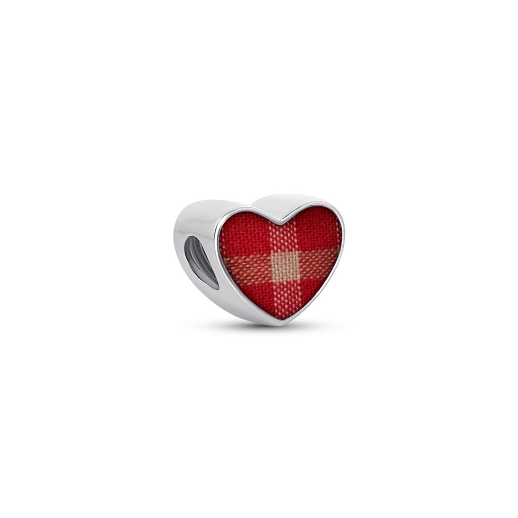 Fabric Keepsake Pandora - Compatible Heart Charm - MemoriesMade