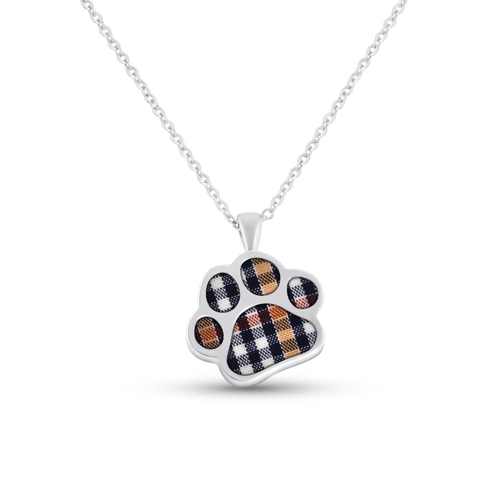 Fabric Keepsake Pawprint Necklace - MemoriesMade