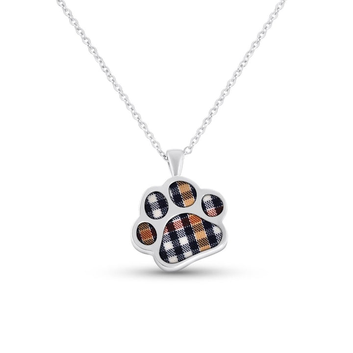 Fabric Keepsake Pawprint Necklace - MemoriesMade