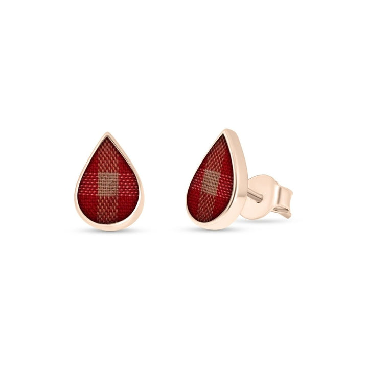 Fabric Keepsake Teardrop Earrings - MemoriesMade