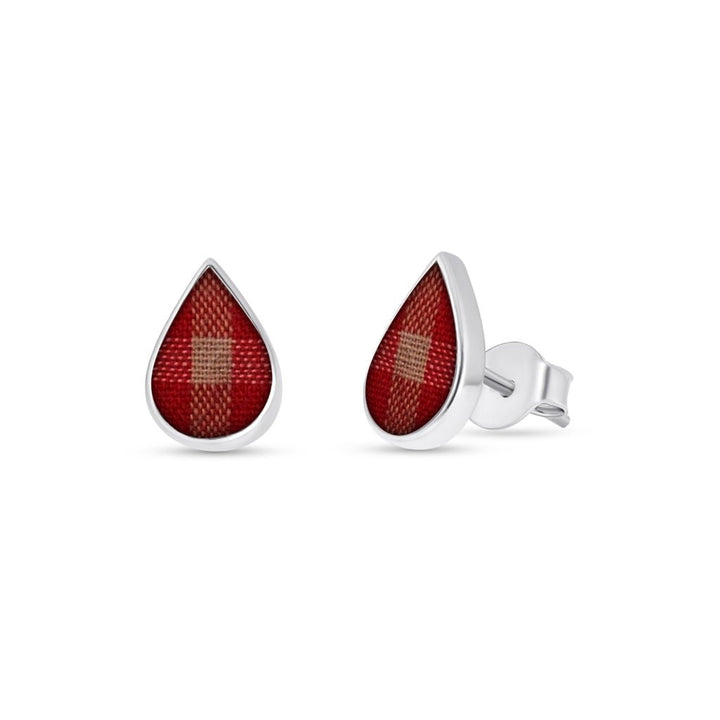 Fabric Keepsake Teardrop Earrings - MemoriesMade