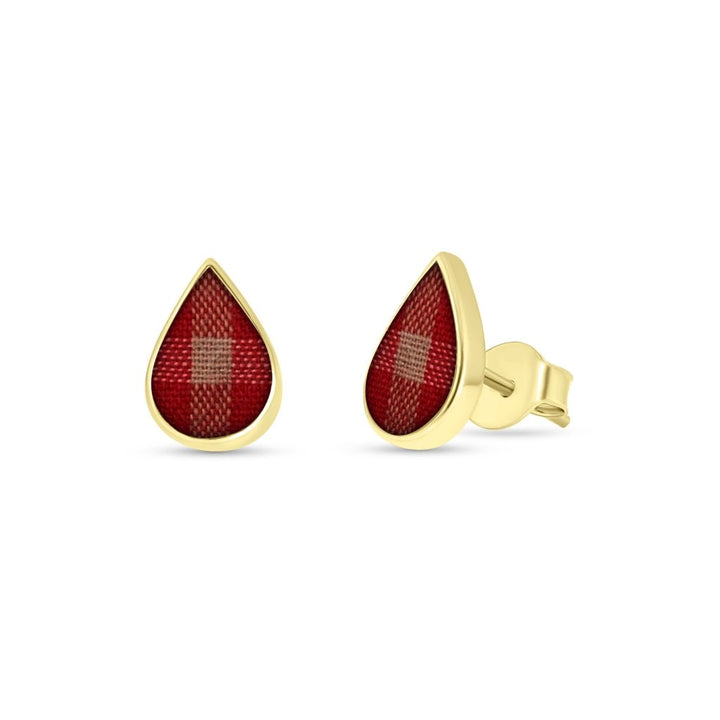 Fabric Keepsake Teardrop Earrings - MemoriesMade