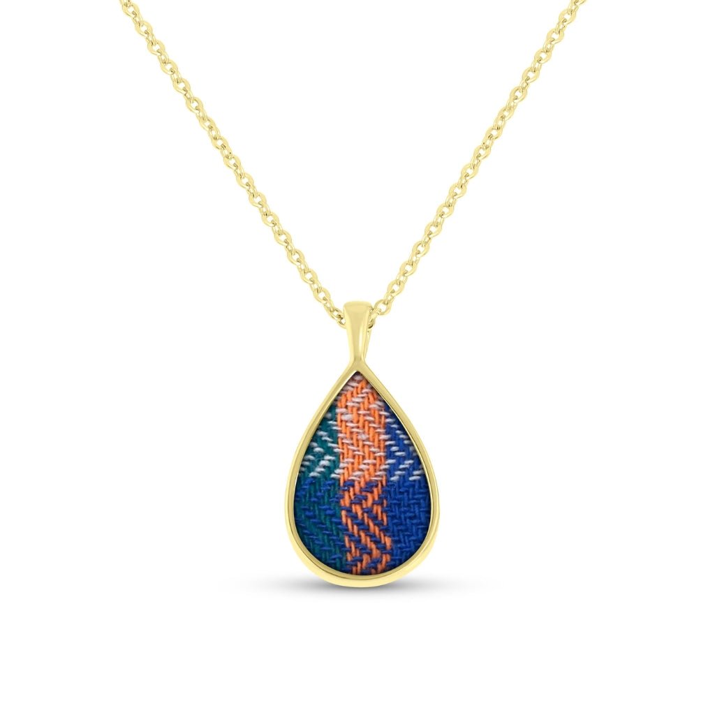 Fabric Keepsake Teardrop Necklace - MemoriesMade