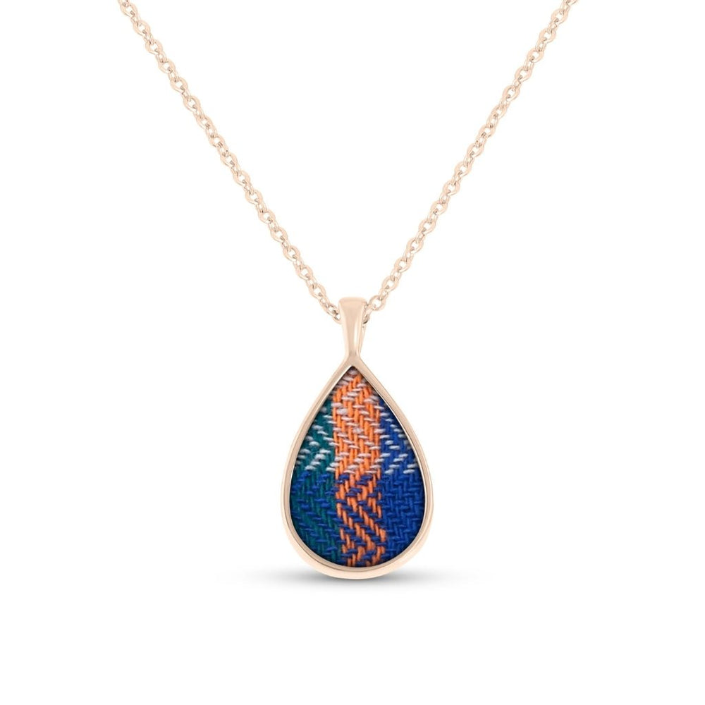 Fabric Keepsake Teardrop Necklace - MemoriesMade