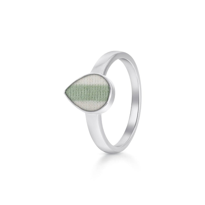 Fabric Keepsake Teardrop Ring - MemoriesMade