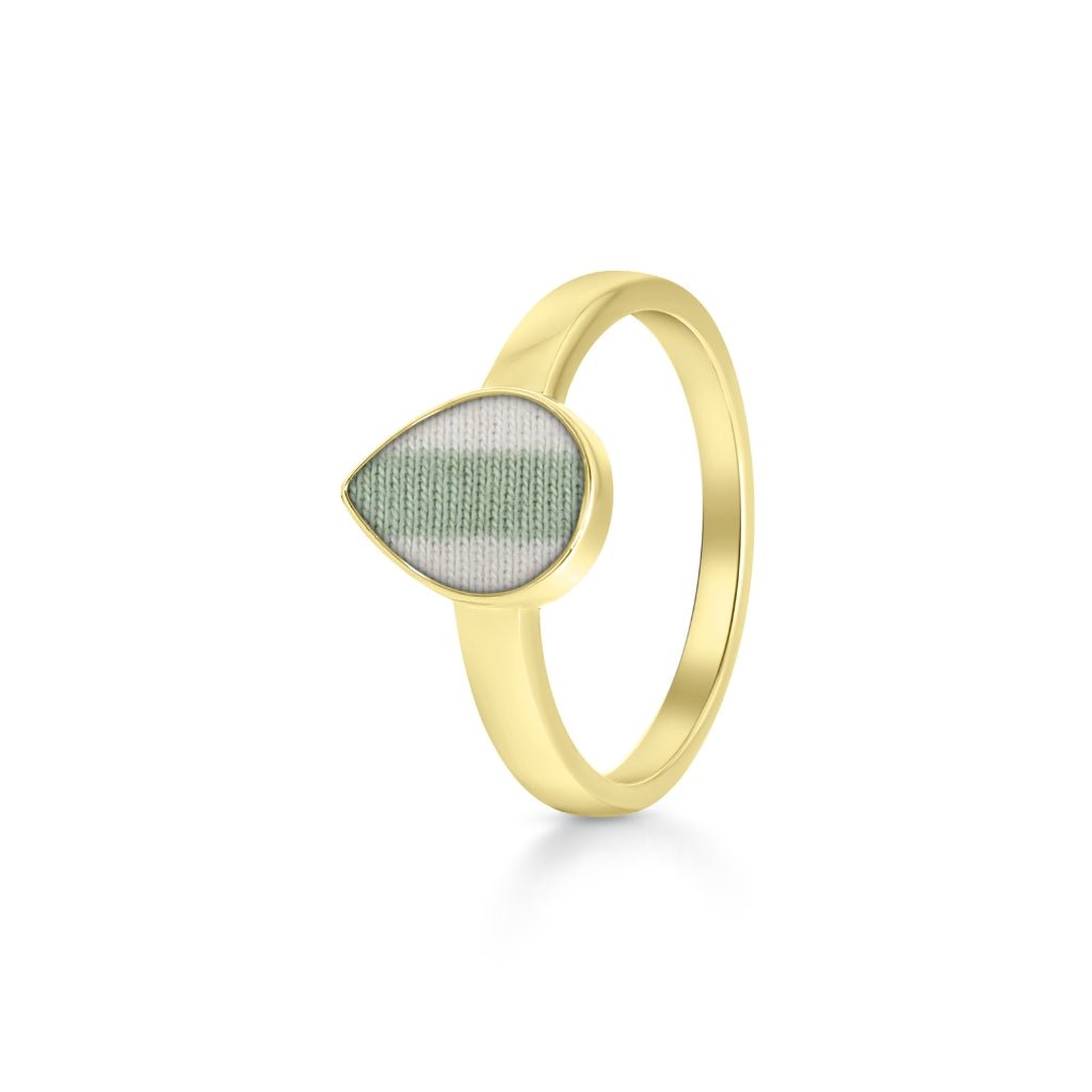 Fabric Keepsake Teardrop Ring - MemoriesMade