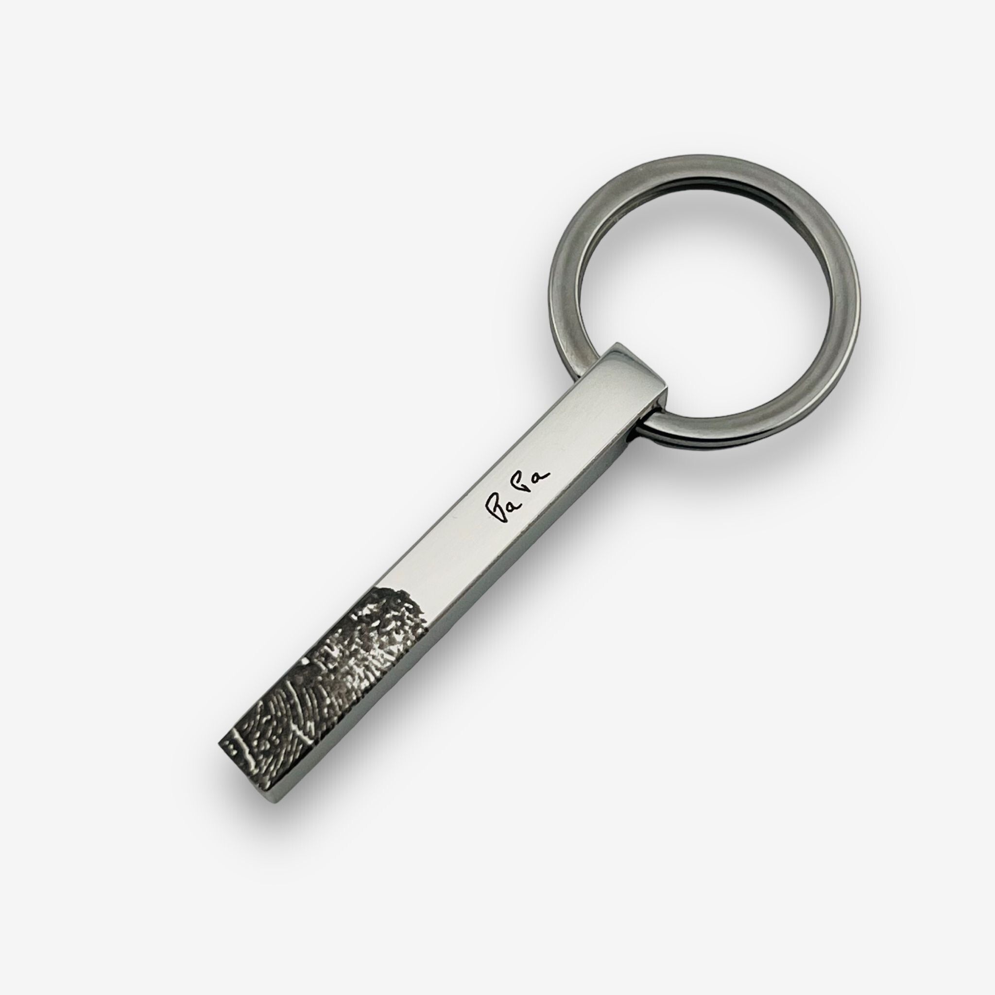 Fingerprint Bar Keychain - MemoriesMade