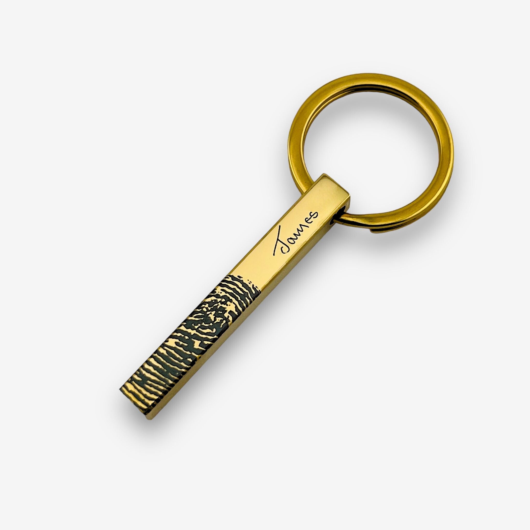 Fingerprint Bar Keychain - MemoriesMade